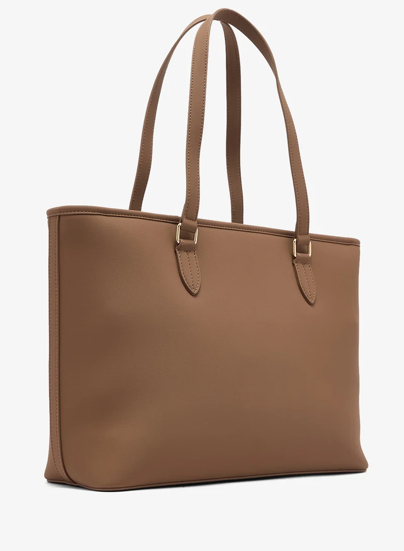 لوف موسكينو حقيبة تسوق كبيرة جلد صناعي بتصميم حب جريء